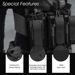 Porta cargadores MOLLE táctica abierta para rifle