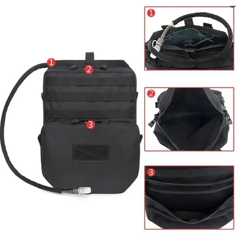 Mochila de hidratación táctica MOLLE de nailon para aire libre - imagen 5