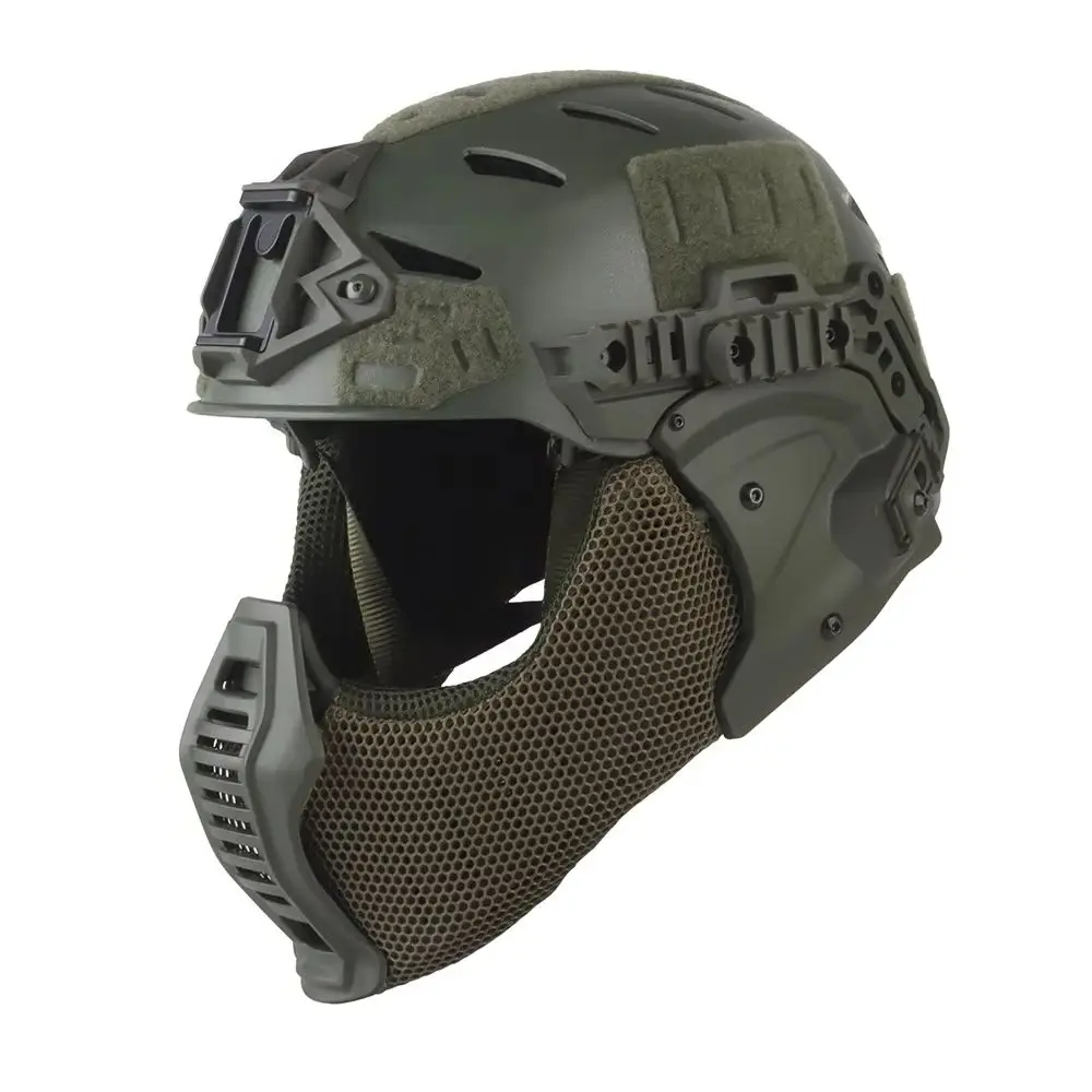 Casco Táctico Wendy 3.0 Modular con Gafas y Máscara – Caza Tiro Airsoft - imagen 3