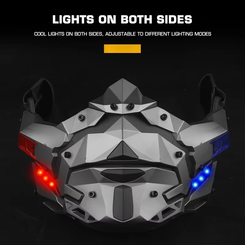 Máscara táctica nocturna media cara completa para Airsoft y Paintball - imagen 3