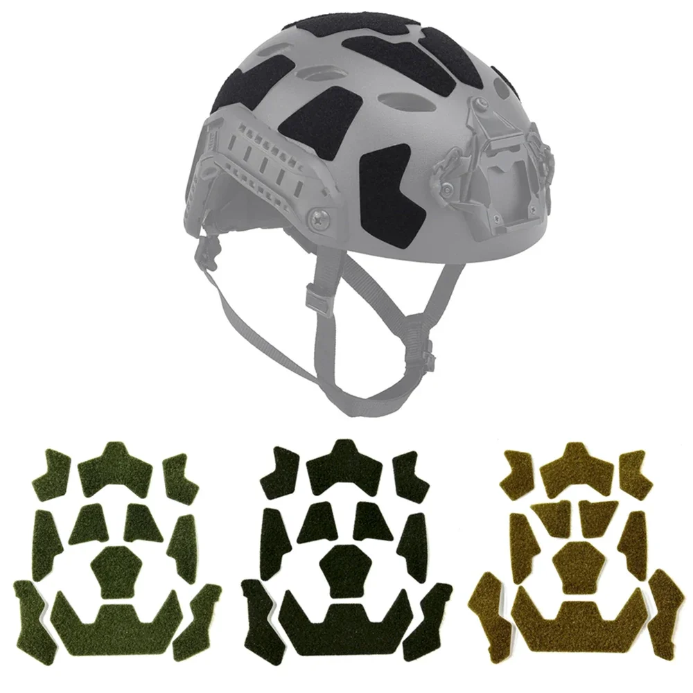 Parches adhesivos para casco táctico FAST con gancho y bucle - imagen 3