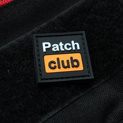 Parche táctico 3D Club PVC goma para ropa mochila equipo combate
