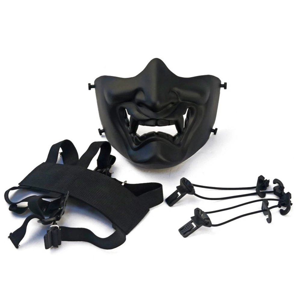 Máscara táctica media cara Ghostface para airsoft y paintball