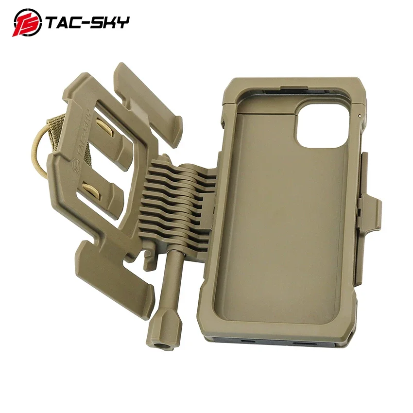 Funda táctica para teléfono con soporte y montaje para chaleco