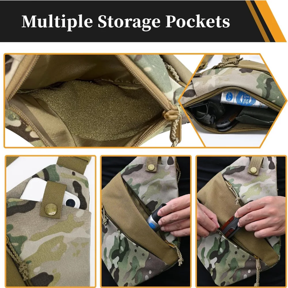 CCW Bolso bandolera táctico antirrobo con funda elástica cargador - imagen 2