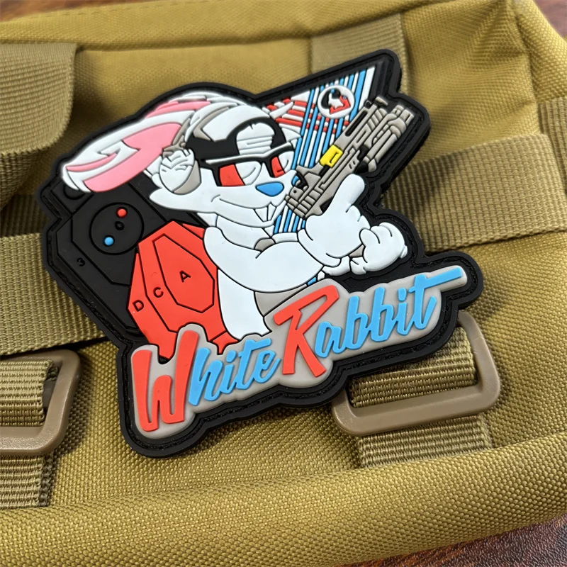 Parche táctico PVC con velcro gancho y bucle para mochila - imagen 5