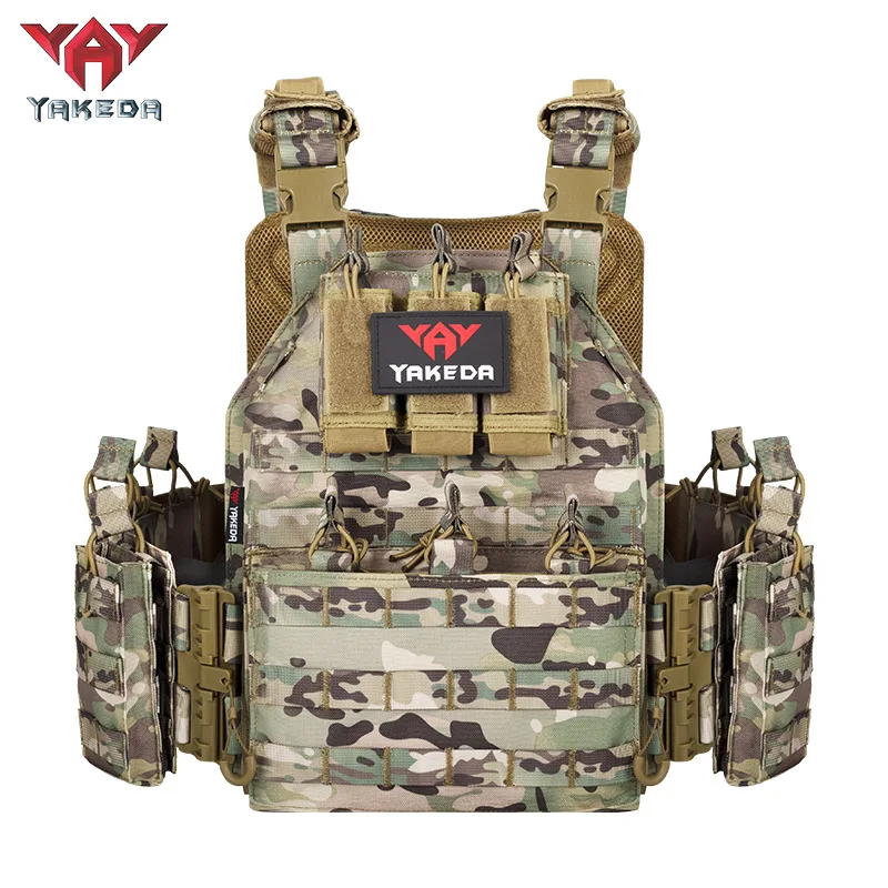 Chaleco táctico YAKEDA de caza con MOLLE y liberación rápida ajustable - imagen 5