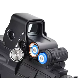 Estuche táctico baterías Picatinny – caja almacenamiento caza Airsoft