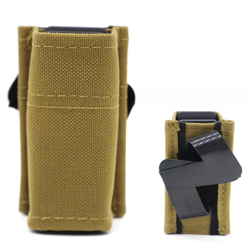 Portacargador táctico MOLLE con clip cinturón y linterna LED - imagen 2