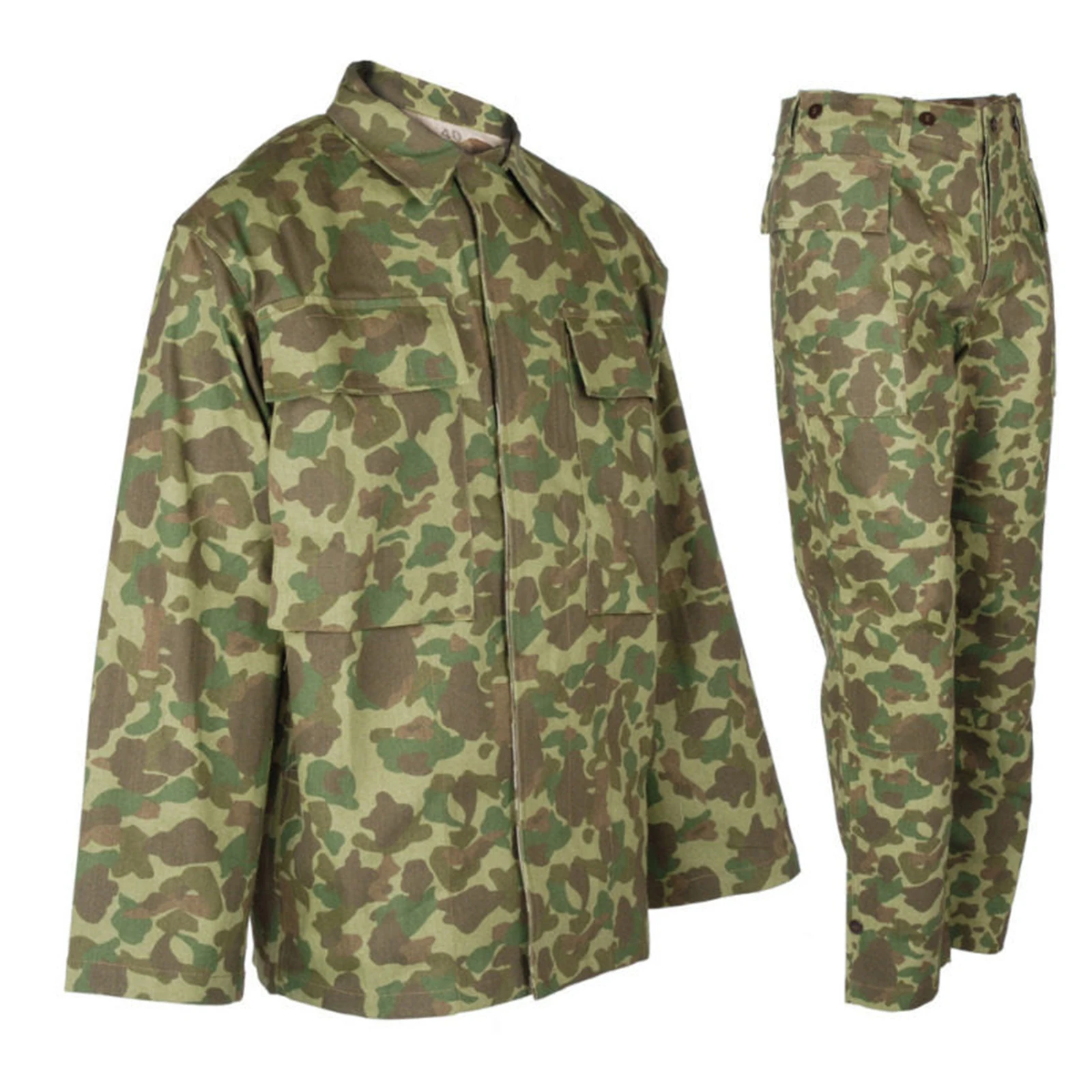 Uniforme militar camuflaje P42 HBT chaqueta y pantalón recreación - imagen 4