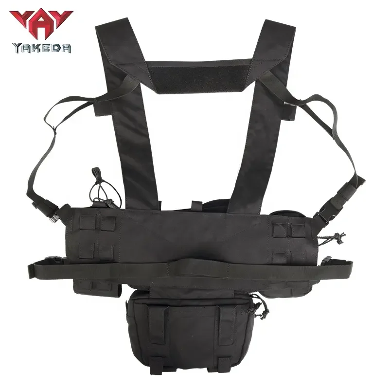 Chaleco táctico YAKEDA MOLLE modular con arnés y bolsillos para caza - imagen 3