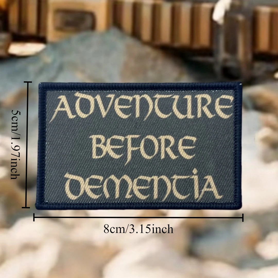 Parche Adventure Before Dementia visto frontal