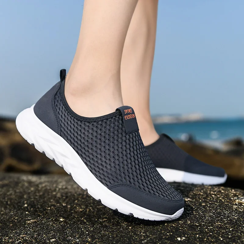 Zapatillas hombre transpirables malla estilo loafer casual verano - imagen 2