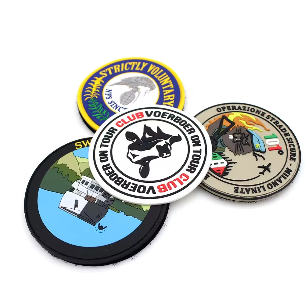 Parche táctico 3D de silicona en relieve para coser, personalizado