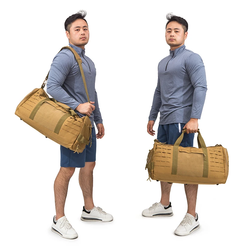 Bolsa de viaje táctica de lona para fin de semana - imagen 5