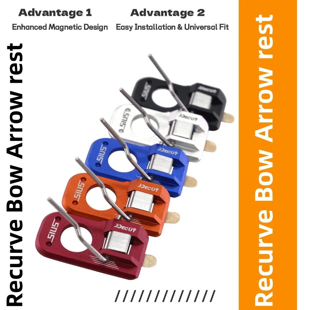 Reposaflechas arco recurvo magnético ajustable para zurdos y diestros - imagen 2