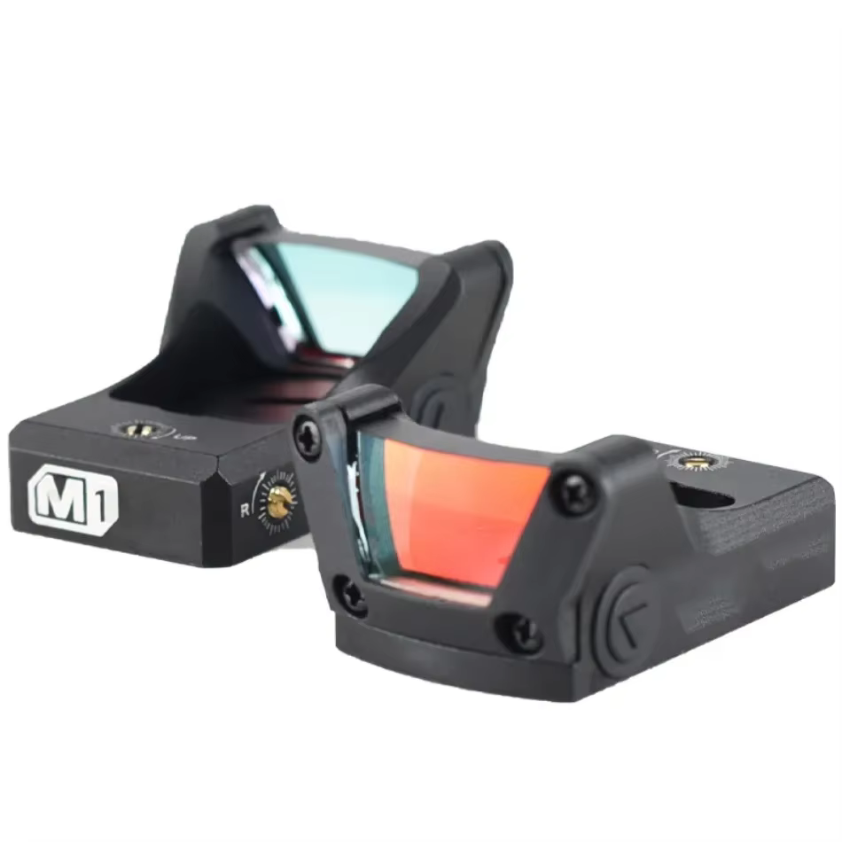 Mira réflex M1 topless punto rojo verde 3 MOA pistola Glock rifle caza riel 20MM táctico - imagen 5