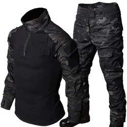 Uniforme de combate camuflaje para hombre, chaqueta y cargo