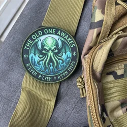 Parche táctico pulpo estampado militar insignia de moral gancho y bucle