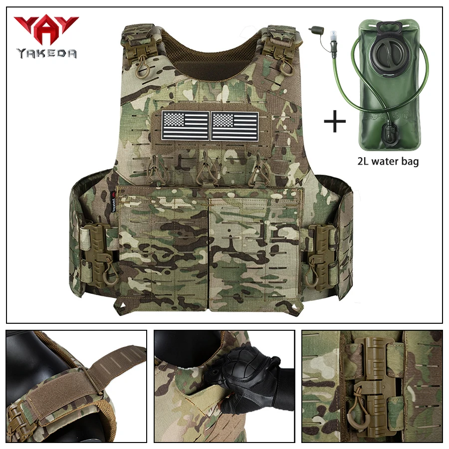 YAKEDA Chaleco de hidratación outdoor con cierre rápido y bolsa - imagen 4