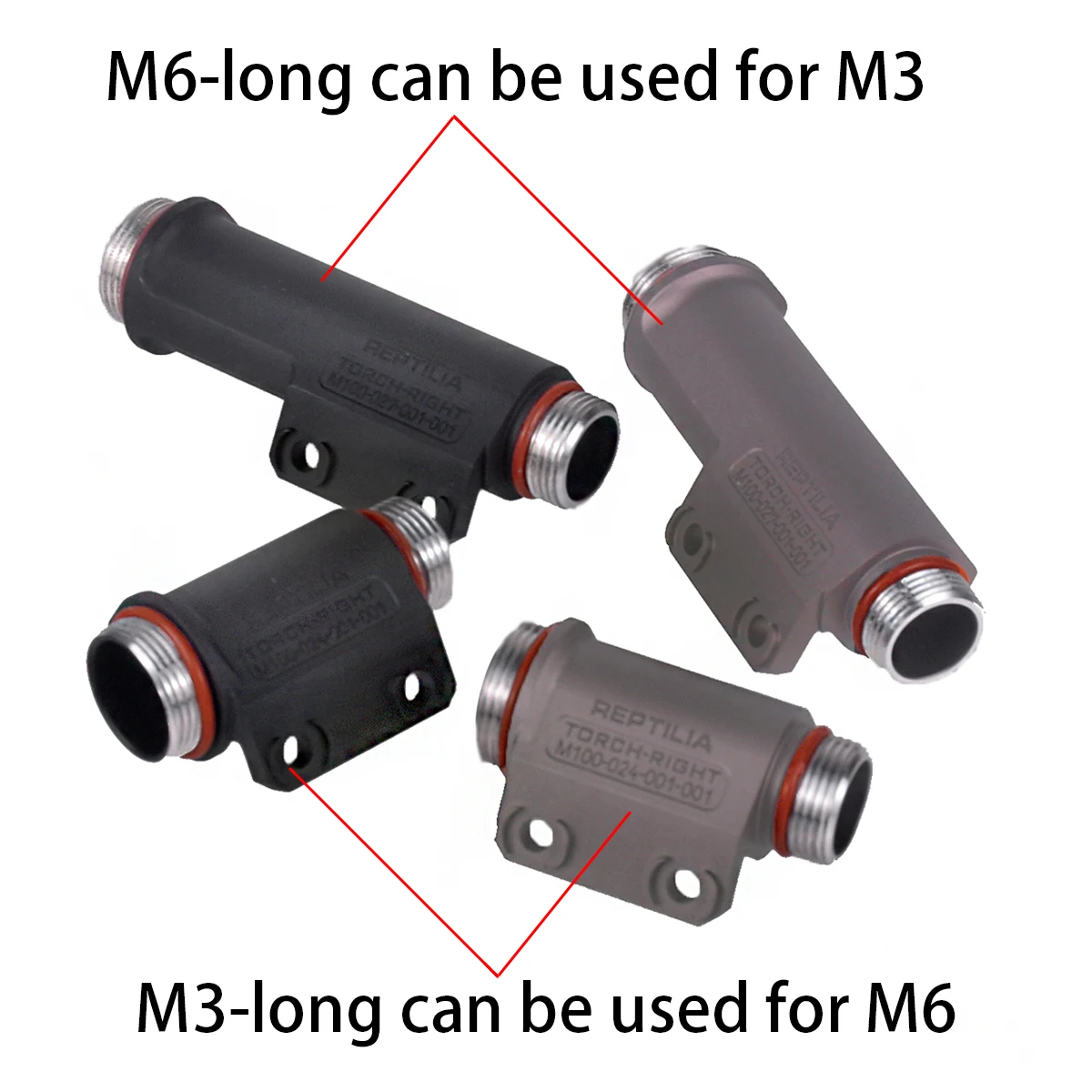Montura M-LOK de aluminio para linterna SureFire Scout M300/M600