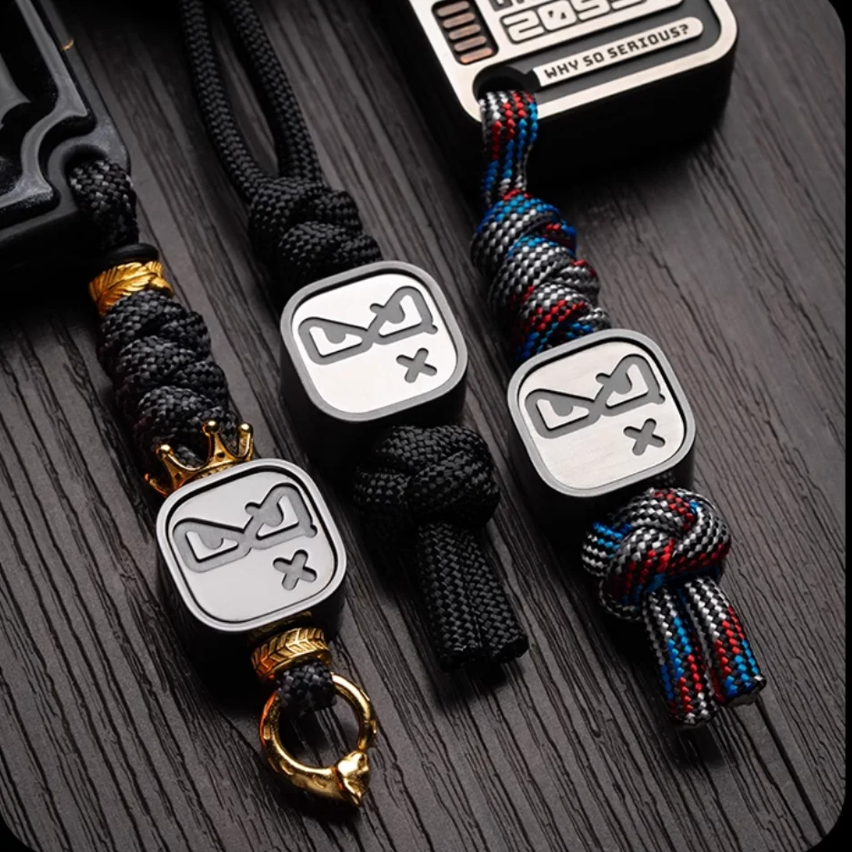 Parche magnético EDC cuchillo táctico con colgante paracord