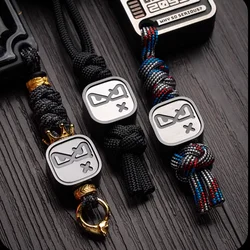 Parche magnético EDC cuchillo táctico con colgante paracord