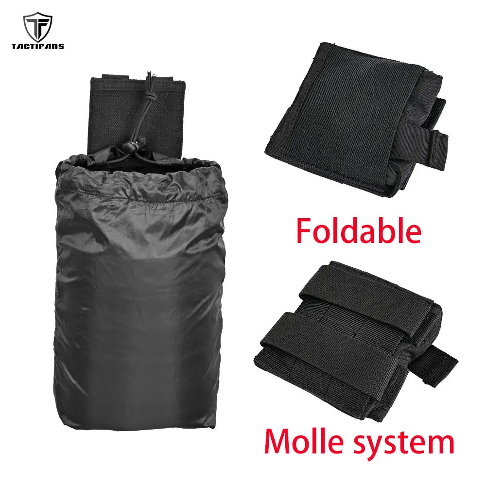 Bolsa de basura MOLLE ultraligera plegable para caza y outdoor