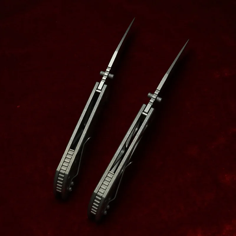 LEMIFSHE Mac2 Navaja plegable EDC de titanio y acero MagnaCut - imagen 4