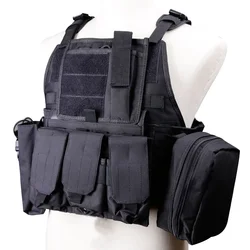 Chaleco táctico Molle portador de placas para caza y outdoor
