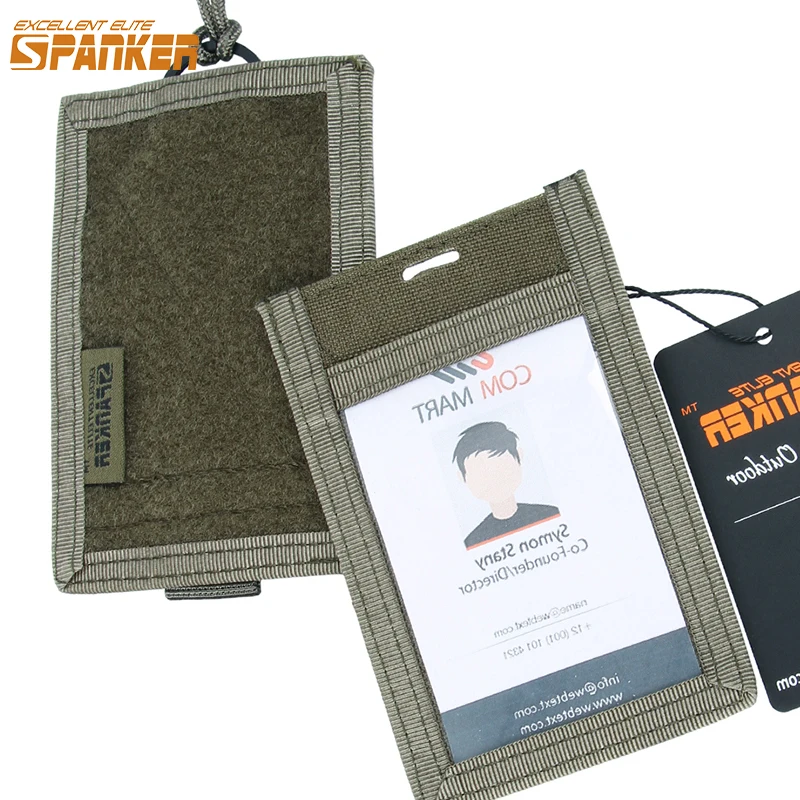 Porta identificaciones táctico con cordón – Organizador tarjetas crédito - imagen 4