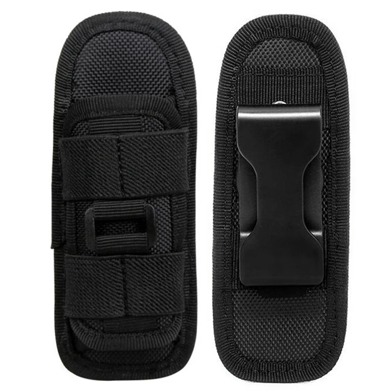 Funda para linterna táctica CLUSGO con clip giratorio
