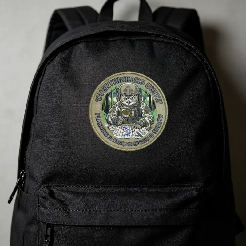 Parche táctico Owl Commander con velcro para mochila y brazalete - imagen 5