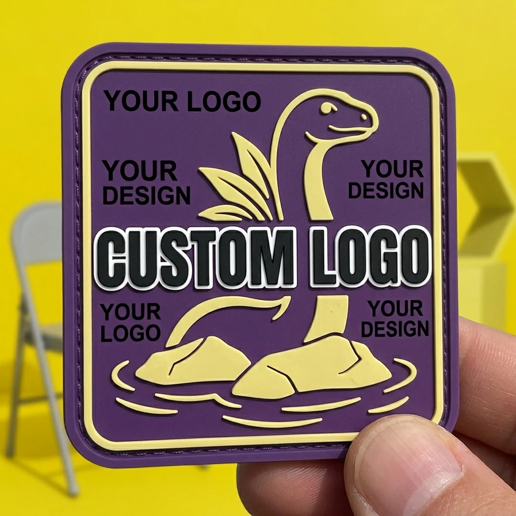 Etiqueta logotipo PVC 3D con velcro para ropa táctica - imagen 5