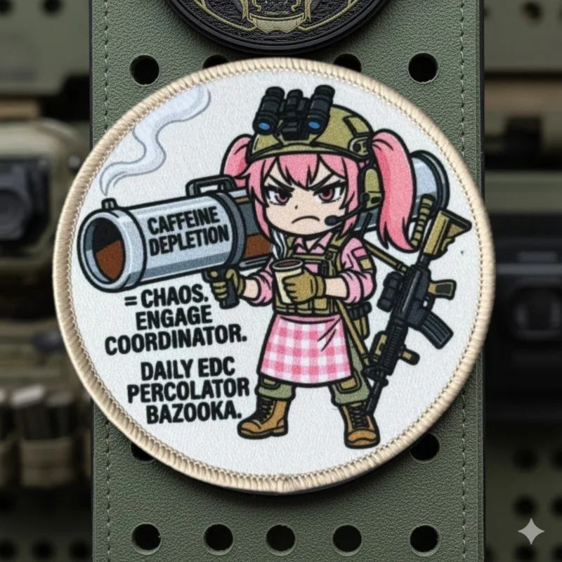 Parche táctico anime para gorra con gancho y bucle, militar - imagen 4