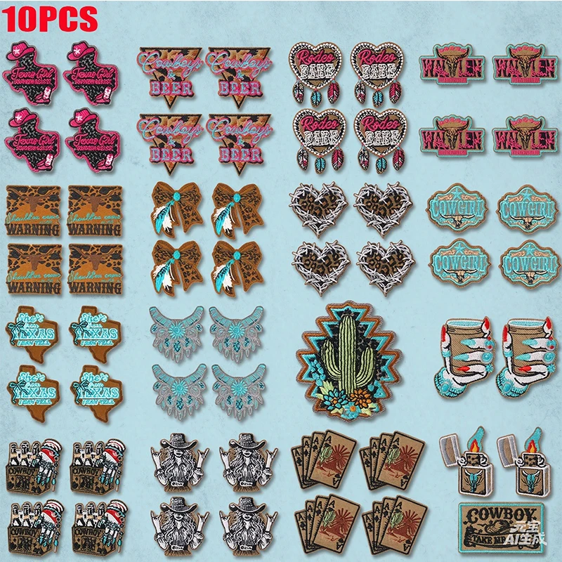 Parches bordados estilo vaquero para ropa, sombreros y mochilas - imagen 5