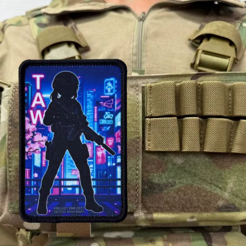 Parche táctico velcro bordado punk anime para mochila y brazalete - imagen 4