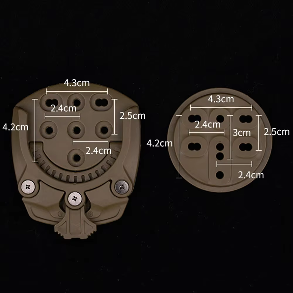 Adaptador giratorio 360° para funda táctica de caza y airsoft - imagen 4