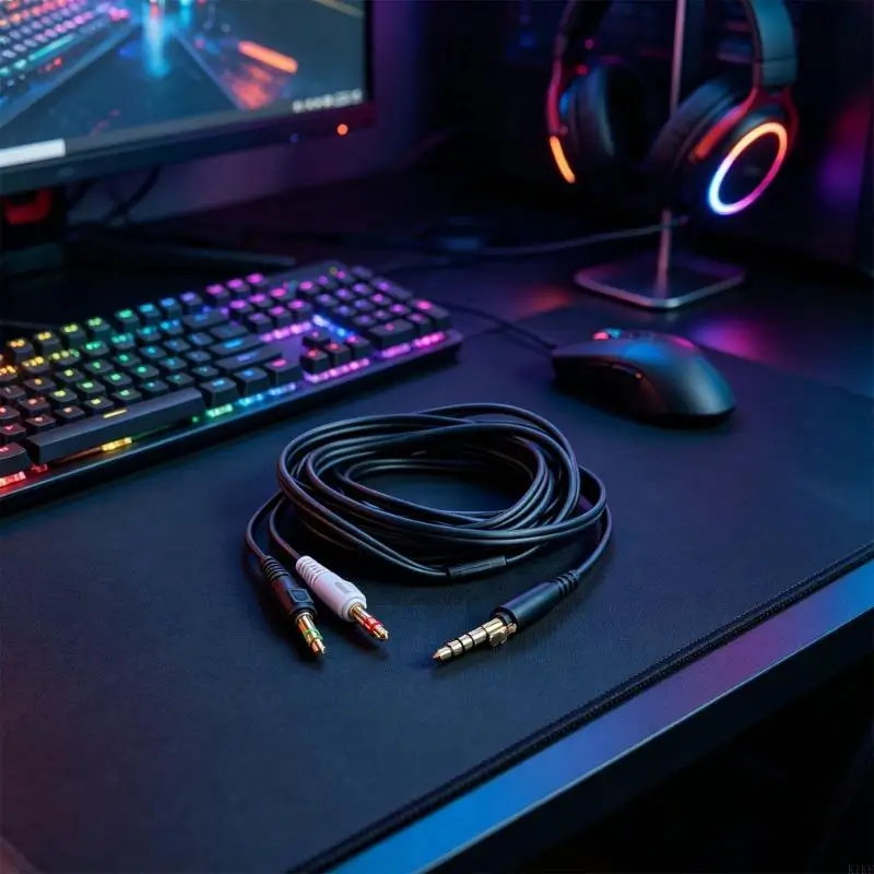 Cable repuesto ATH-GDL3 – 4,4 mm a 3,5 mm, sonido y micrófono - imagen 3