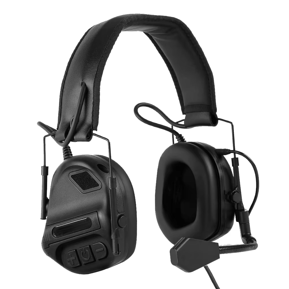 BOOIU Auriculares tácticos comunicación sin cancelación de ruido