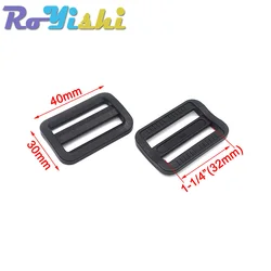 Hebilla ajustable triangular negra – Para correas tácticas de equipamiento