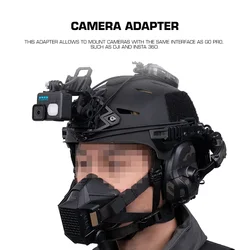 Soporte adaptador casco DJI Goggles 2 con GoPro y FPV Wilcox G24