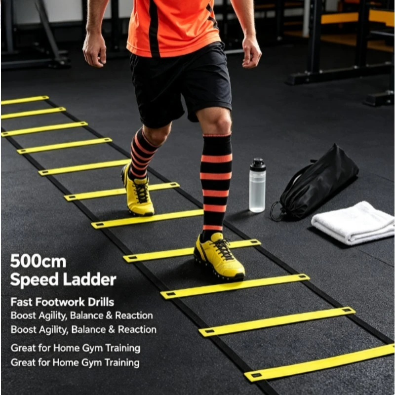 Escalera de agilidad para fútbol – Entrenamiento de velocidad en nylon - imagen 3