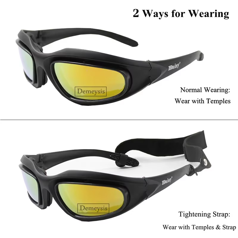 Gafas tácticas polarizadas 4 lentes intercambiables UV - imagen 2