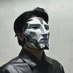 Gekros Raven Warden máscara cosplay tridimensional alta precisión