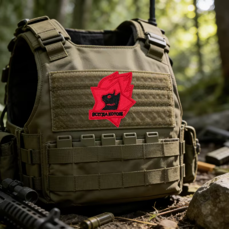 Parche táctico bordado gato negro con velcro gancho y bucle insignia - imagen 4