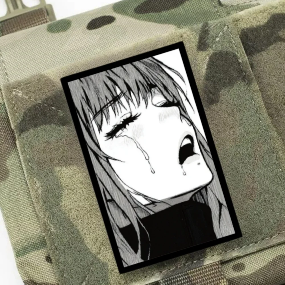 Parche moral anime ojo táctico con velcro para mochila militar - imagen 4