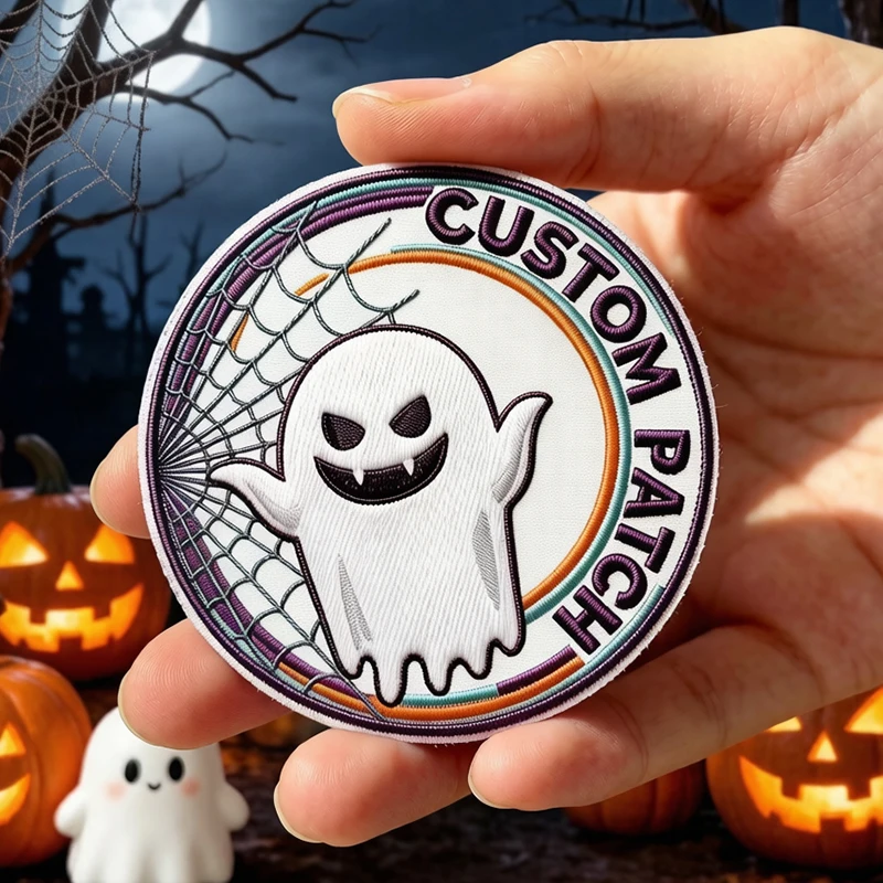 Parches personalizados bordados muestra