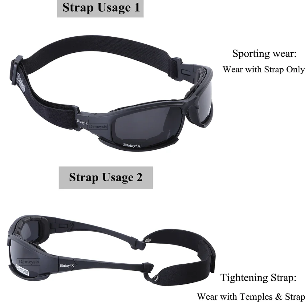 Gafas tácticas Daisy para hombre con lentes intercambiables - imagen 3
