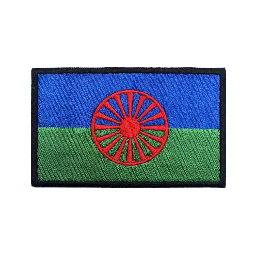 Parche bordado Romani con sistema de fijación